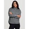 RBX Active Women's Ultra Lightweight Soft Knit Quilted Mock Neck Jacket with Pockets - 4 of 4