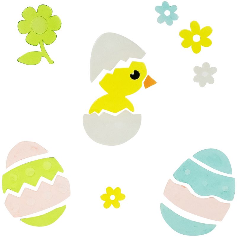 Northlight Set of 6 Double Sided Easter Gel Window Clings, 4 of 10