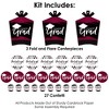Big Dot of Happiness Maroon Grad Best is Yet to Come - 2025 Burgundy Graduation Party Decor and Confetti - Terrific Table Centerpiece Kit - Set of 30 - 3 of 4