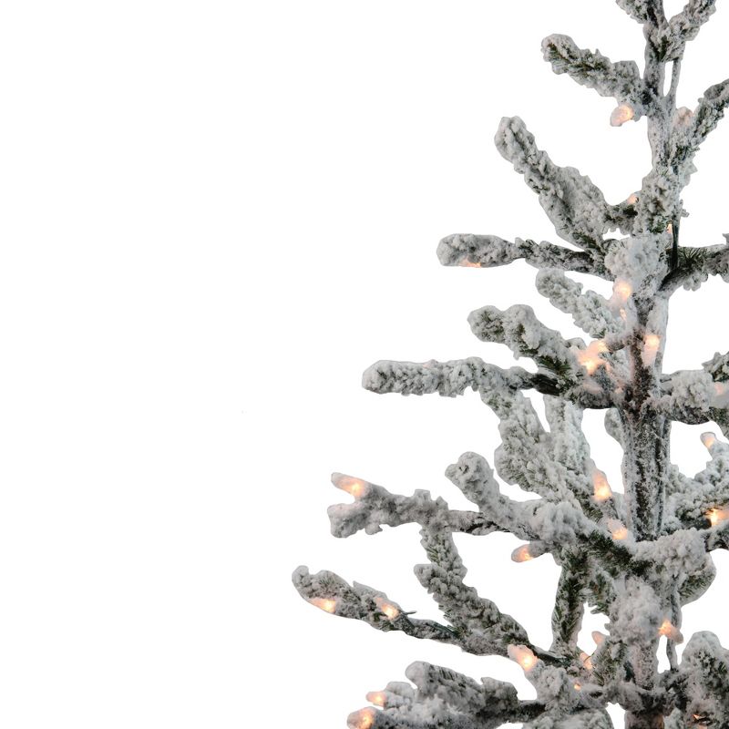 Northlight 3' Pre-Lit Flocked Alpine Twig Artificial Christmas Tree - Warm White Lights, 4 of 7