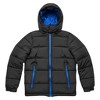 SUPER TRIPLE GOOSE Boys Puffer Jacket with Hood – Warm Winter Coat with Pop Color Zippers - 2 of 3