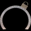 Northlight LED Twinkling Ornament Arch Commercial Outdoor Christmas Display - 10' - White - 3 of 4