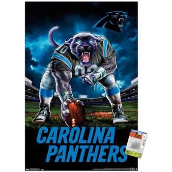 Trends International NFL Carolina Panthers - 3 Point Stance 19 Unframed Wall Poster Prints