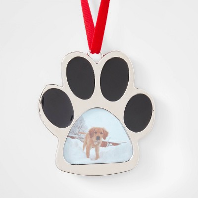 Paw Print Picture Frame Christmas Tree Ornament - Wondershop™
