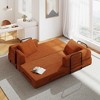 Racxily Convertible Sofa Bed with Pillow - Corduroy Folding Couch, Loveseat Sofa for Living Room, Bedroom, Lounge - 4 of 4