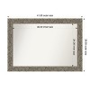 Amanti Art Attic Aged Non-Beveled Wood Framed Bathroom Vanity Wall Mirror - 3 of 4