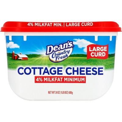 Dean S Large Curd Cottage Cheese 4 Milkfat Minimum 24oz Target