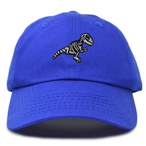 Dalix Fossil Embroidered Dinosaur T Rex Cotton Dad Hat Baseball Cap Adjustable Mens - 1 of 4