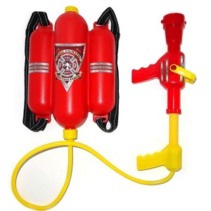 4E's Novelty 1 Kids Firefighter Backpacks Blaster, Firefighter Backpack Toy with Water Blasters with Tank, 9-Meter Water Blaster Backpack for Kids - 1 of 4