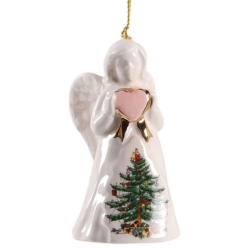 Spode Christmas Tree Angel Ornament - 3", 2 of 4