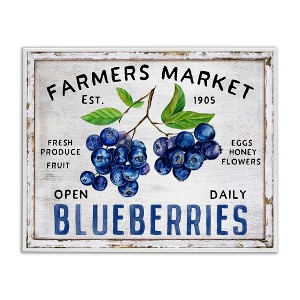 Stupell Industries Farmers Market Blueberries, 20" x 16" - 1 of 4
