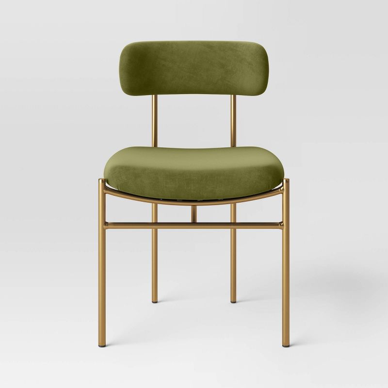 Orion Luxe Dining Chair with Brass Legs - Threshold&#8482;, 4 of 14