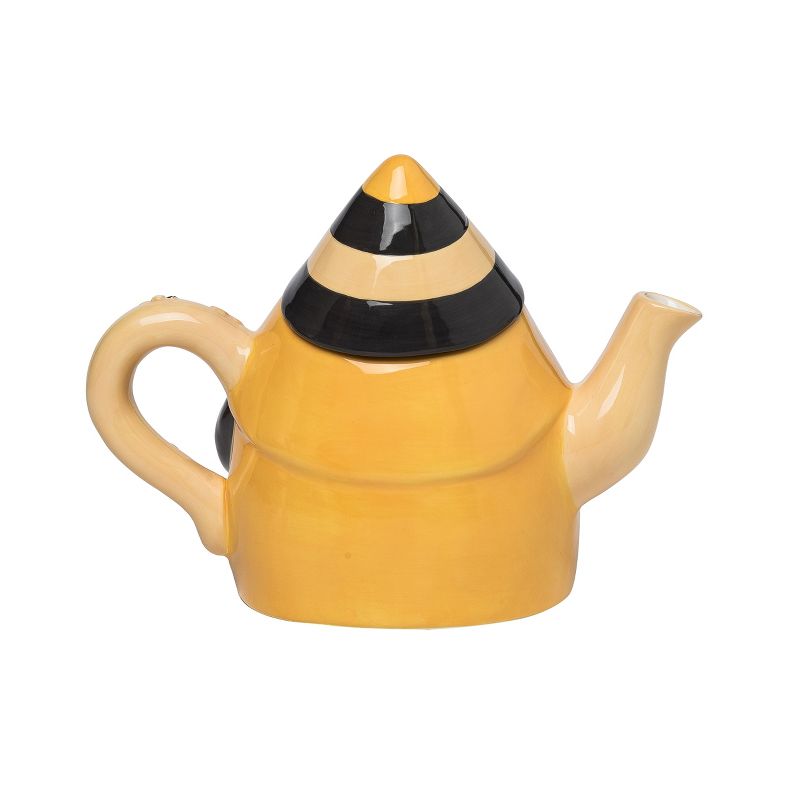 Transpac Ceramic 8 in. Yellow Spring Gnome Tea Pot, 2 of 4