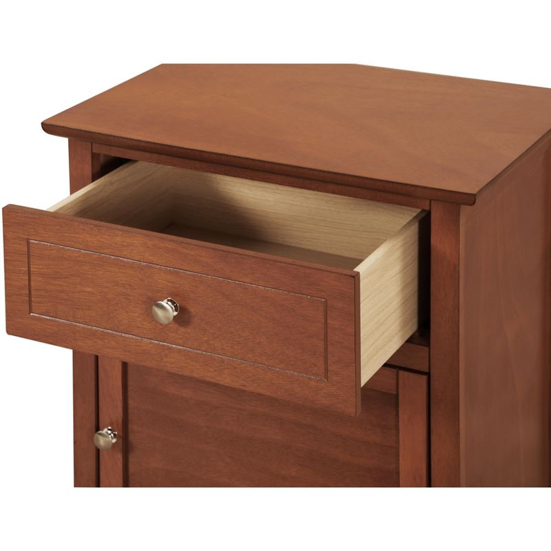 Passion Furniture Lzzy 1-Drawer Nightstand (25 in. H x 19 in. W x 15 in. D), 3 of 6