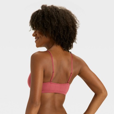 Women's Modal Blend Unlined Triangle Bralette with Lace - Auden' - image 2
