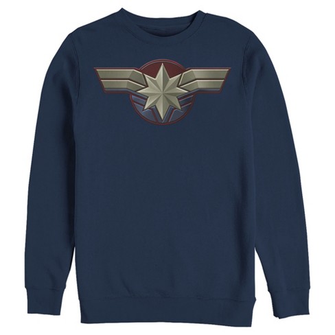 Men's Marvel Captain Marvel Simple Star Symbol Sweatshirt - image 1 of 3