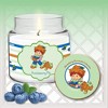 Courtside Market Strawberry Shortcake 18 oz Huckleberry Pie Striped Candle - 2 of 3