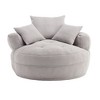 Kumasinova Chenille Large Bean Bag Chairs for Adults,Fluffy Floor Sofa with 3 Pillows,No Assembly Lounge Chair Indoor for Living Room,Lounge - 2 of 4