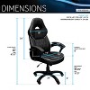 Techni Mobili High Back Executive Sport Race Office Chair Color Black - 4 of 4