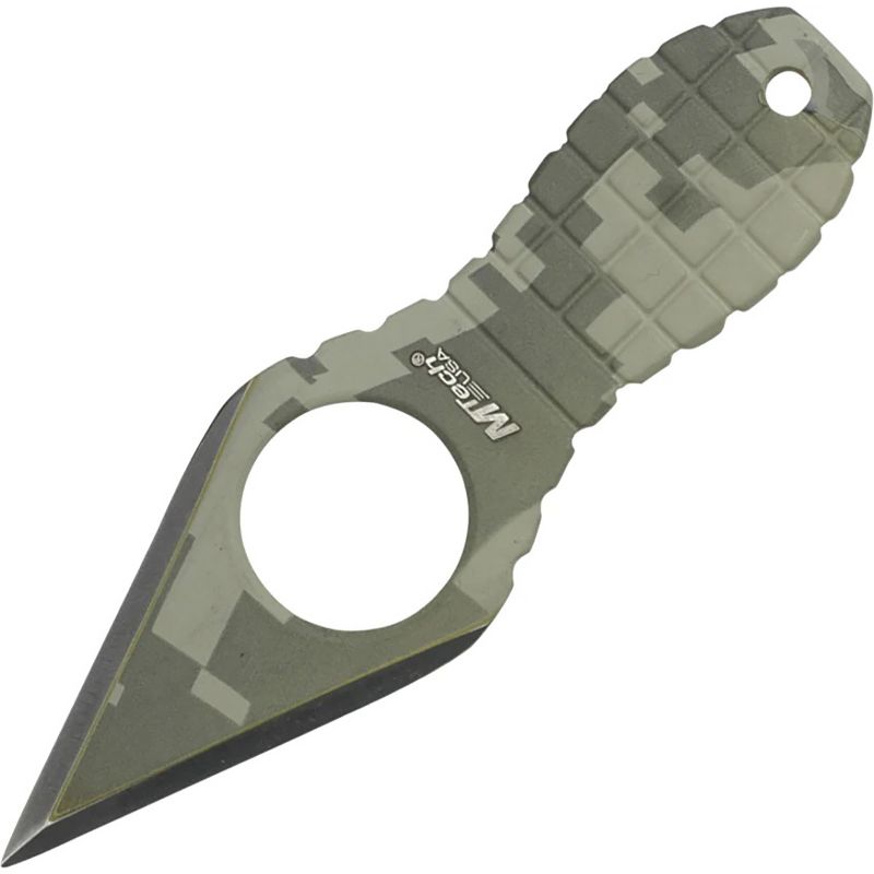 MTech USA Tactical Fixed Blade Grenade Neck Knife, 4.25" Overall, Camo, MT-588DG, 1 of 3
