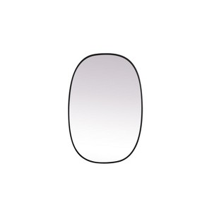 Elegant Lighting Metal Frame Oval Mirror 27x40 - 1 of 4