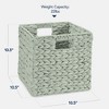 Best Choice Products 10.5x10.5in Hyacinth Storage Baskets, Set of 5 Multipurpose Collapsible Organizers - 2 of 4