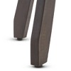 DSVIMOY Counter and Bar Stool Rustic Acacia Wood Barstool with Footrest for Outdoor Seating, Gray, 34.25"*19"*6.5" - 4 of 4