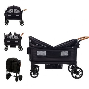 Itopfox Wagon Stroller for Lightweight Folding Travel Push-Pull Double Stroller for Newborn & Toddler with 5-Point Harness, Adjustable Canopy & Tray - 1 of 4