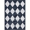 Modern Geometric Area Rug - Machine Washable Non-Skid Stain Resistant Low Pile Carpet for Living Room Bedroom Dining Room - 3 of 4