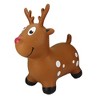 BounceZiez Inflatable Bouncy Ride-On Hopper with Pump - Reindeer - 2 of 4