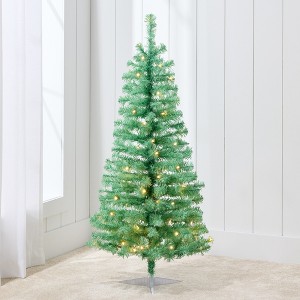 Best Choice Products Prelit Colored Christmas Tree, 4ft Artificial Tree Holiday Decor w/ LED Lights - 1 of 4