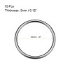Unique Bargains Zinc Alloy Craft DIY Accessories Hardware Bag Belt O-Ring Buckles 10 Pcs - 2 of 3