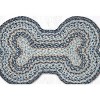 Earth Rugs Denim Blue Large Dog Bone Braided Pet Tread – Handcrafted Jute, 18" x 28" - 3 of 3