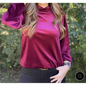 Women's Velvet Hoodie - Texas True Threads - 1 of 2