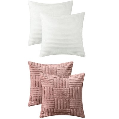 REGALWOVEN 4 Pcs Modern Couch Sofa Home Throw Pillow Covers 18" x 18"