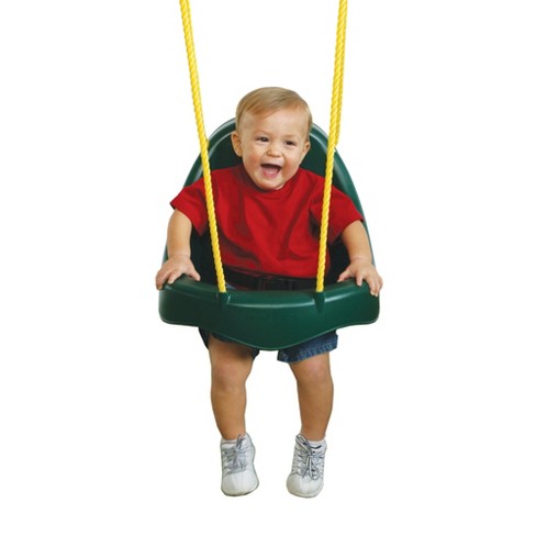 Green Swing-N-Slide WS 4869 Contoured Plastic Toddler & Child Seat with Rope 