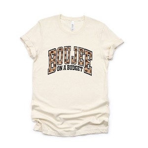 Simply Sage Market Women's Boujee On A Budget Checkered Short Sleeve Graphic Tee - 1 of 4