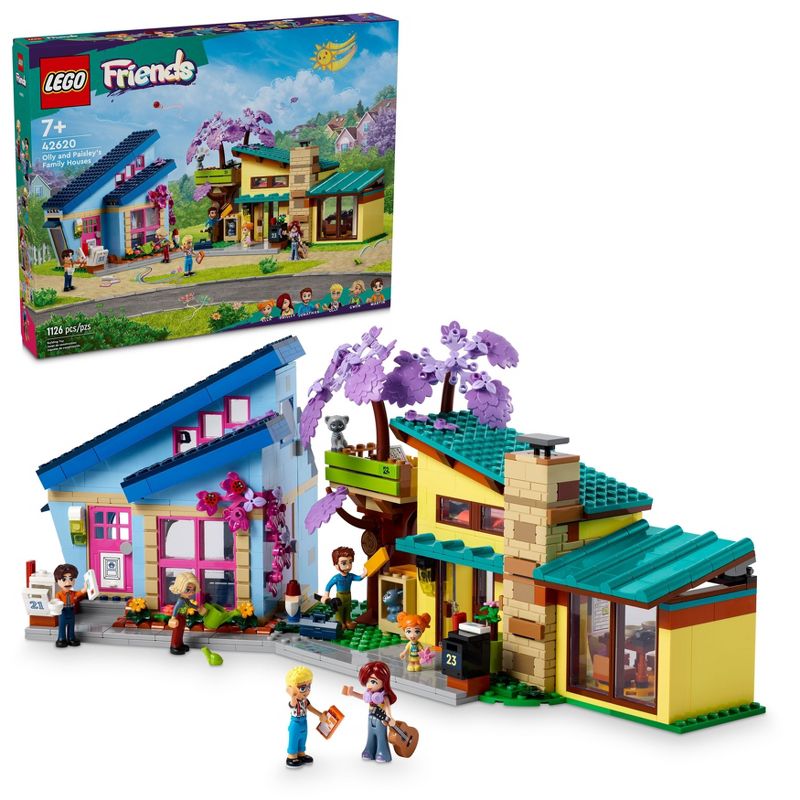LEGO Friends Olly and Paisley&#39;s Family Houses Toy 42620, 1 of 9