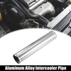 Unique Bargains Aluminum Alloy Intercooler Straight Air Intake Tube Silver Tone - 3 of 4