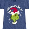 Girls' - Dr. Seuss - Merry Grinchmas Fitted Short Sleeve Graphic T-Shirt - 2 of 4