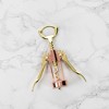Twine Two-Tone Copper and Gold Winged Corkscrew, Self Centering Worm, Wine Bottle Opener, Lever Arms, Stainless Steel Set of 1 - 3 of 4