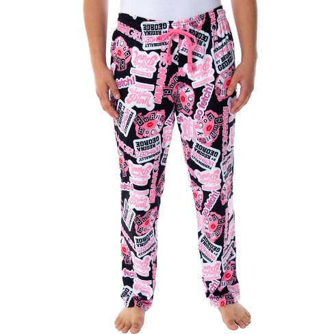 Disney Womens Lounge Pants Pajama Bottoms AOP (Jack Skellington & Zero,  Large)