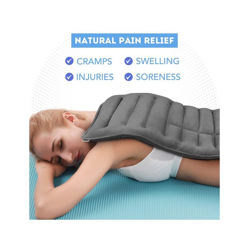 TruHealth Weighted Neck Heating Pad and Cold Therapy for Injuries with Flaxseed Fill, 2 of 6