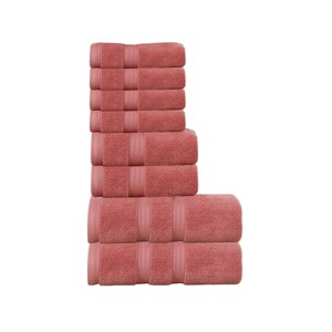 Home Weavers Elegance Essentials 550GSM 100% Cotton Zero Twist Super Absorbent Bath Towel Set - 1 of 4