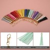 Unique Bargains PU Leather Keychain with Lobster Swivel Crafts Tassels 18 Pcs - 4 of 4