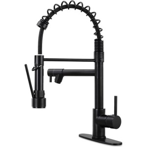 Qomolangma 17.32in Contemporary Kitchen Faucet with Pull Down Sprayer - 1 of 1