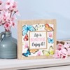 The Lakeside Collection Butterfly Wood Decor Block Sign Hanging Sign Or Butterfly Block Sign - 2 of 2