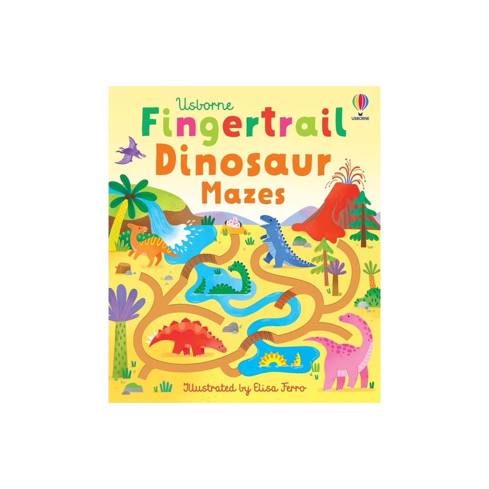 Fingertrail Dinosaur Mazes - (Fingertrails) by Felicity Brooks (Board Book)