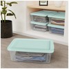 Sterilite 12Qt Storage Boxes, Clear Plastic Containers with Lid, Set of 12, Mint - 4 of 4