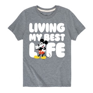 Boys' - Disney - Living My Best Life Short Sleeve Graphic T-Shirt - 1 of 4